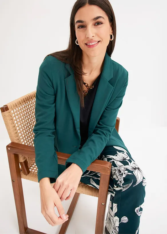 Kavaj i kr&auml;ppad jersey, bonprix