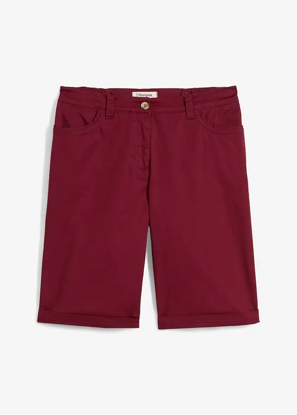 Papertouch-bermudas med bomull och bekv&auml;m midja, bonprix