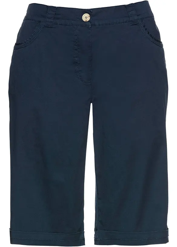 Papertouch-bermudas med bomull och bekv&auml;m midja, bonprix