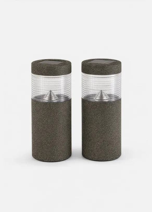 Solcellslampa v&auml;g (2-pack), bonprix