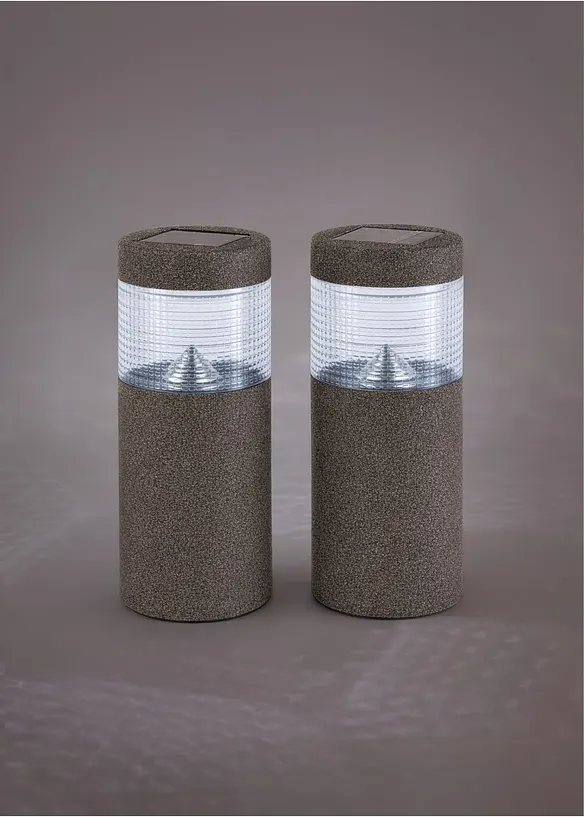 Solcellslampa v&auml;g (2-pack), bonprix