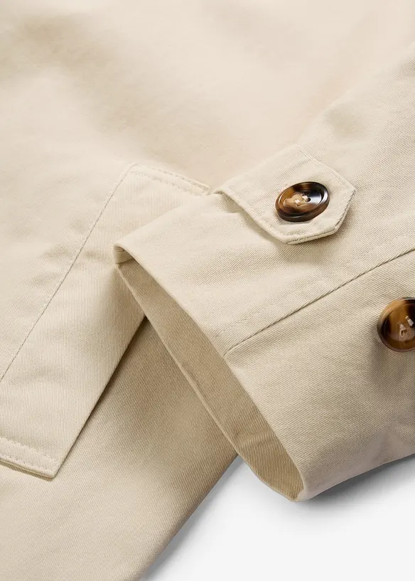 Enkelkn&auml;ppt trenchcoat, bonprix