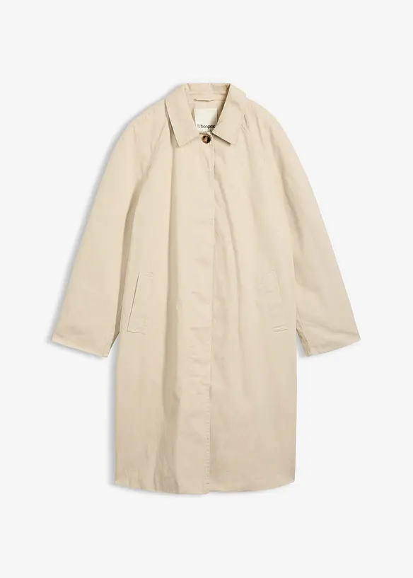 Enkelkn&auml;ppt trenchcoat, bonprix