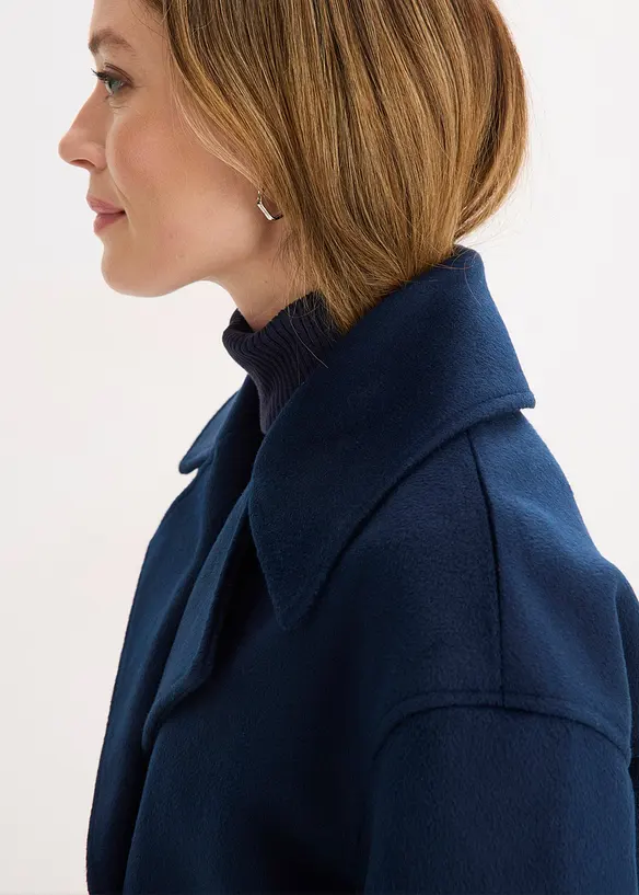 Skepparkavaj i oversizemodell med yllelook, bonprix