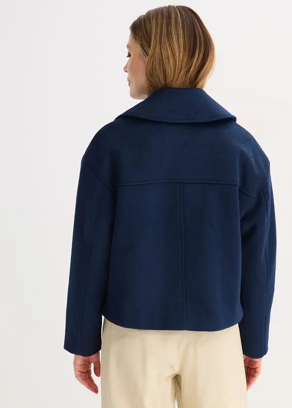 Skepparkavaj i oversizemodell med yllelook, bonprix