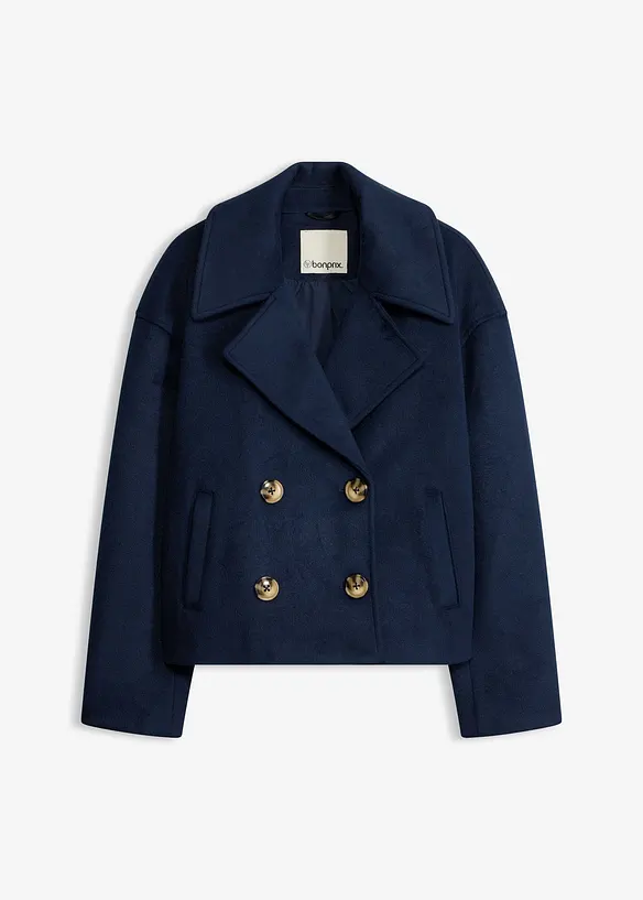 Skepparkavaj i oversizemodell med yllelook, bonprix