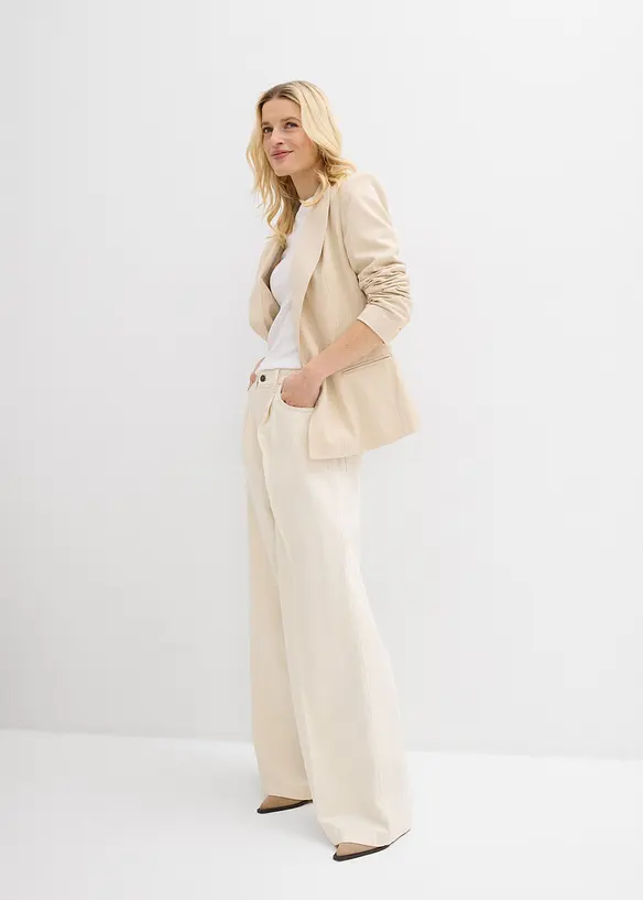 Super Wide Leg Jeans Mid Waist, bonprix