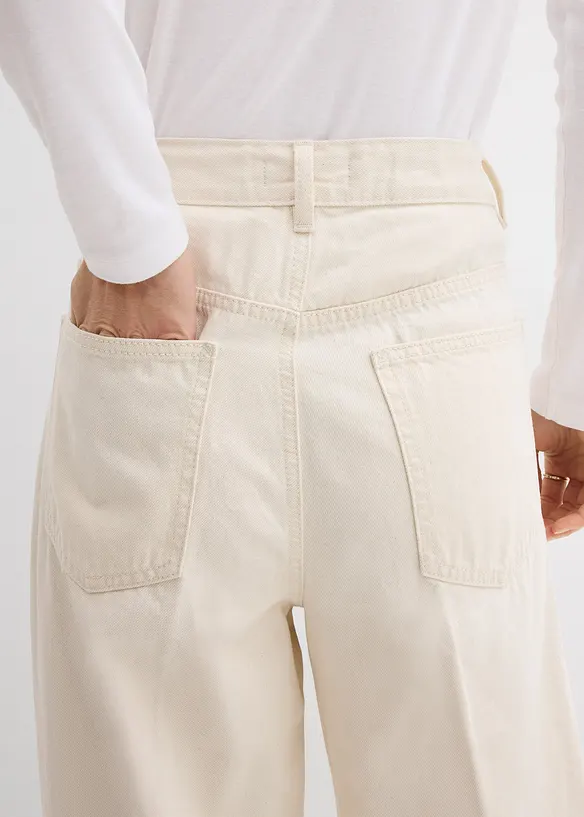 Super Wide Leg Jeans Mid Waist, bonprix