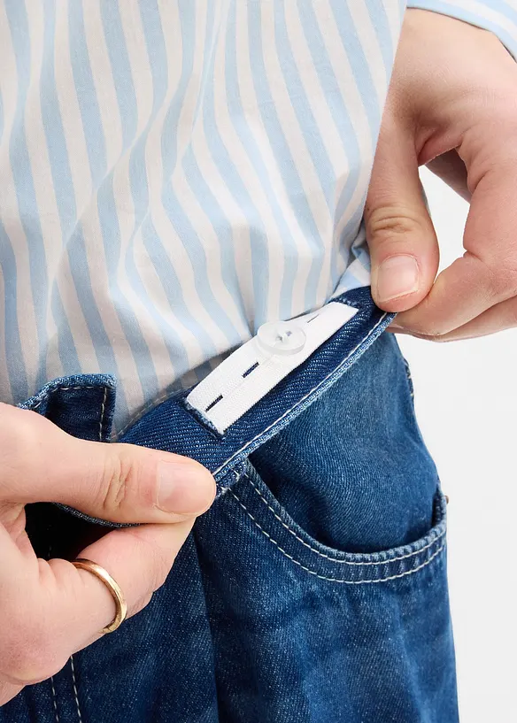 Super Wide Leg Jeans Mid Waist, bonprix