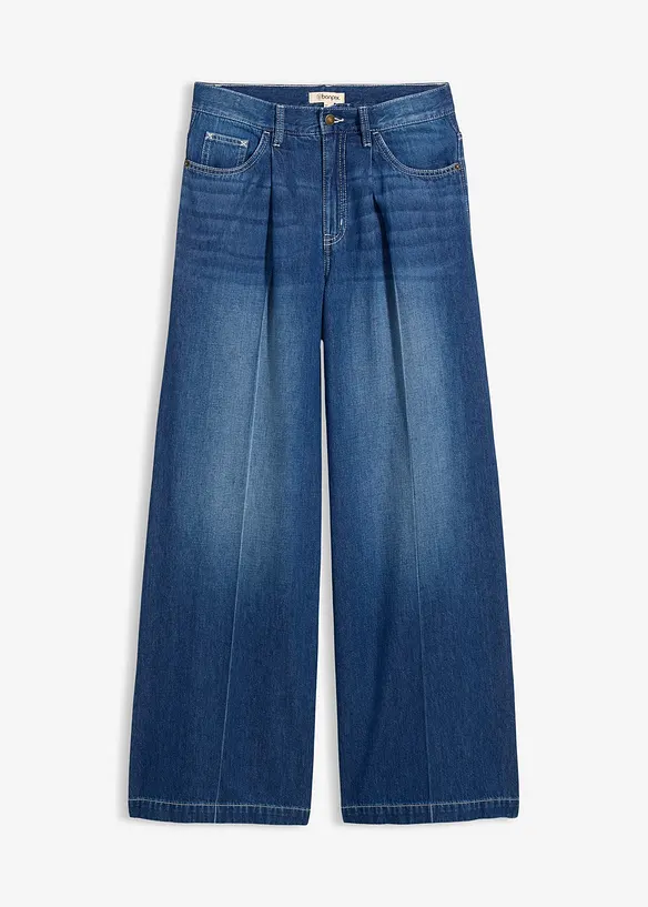 Super Wide Leg Jeans Mid Waist, bonprix