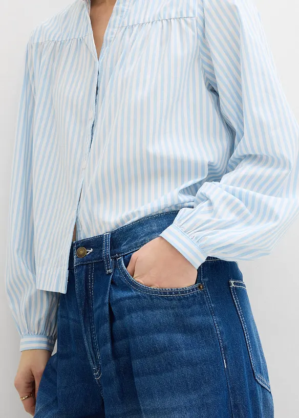 Super Wide Leg Jeans Mid Waist, bonprix