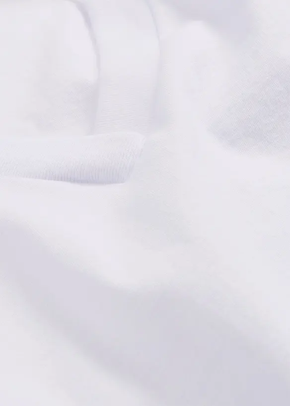 Vid l&aring;ng topp med V-ringning (5-pack), kort&auml;rmad, bonprix