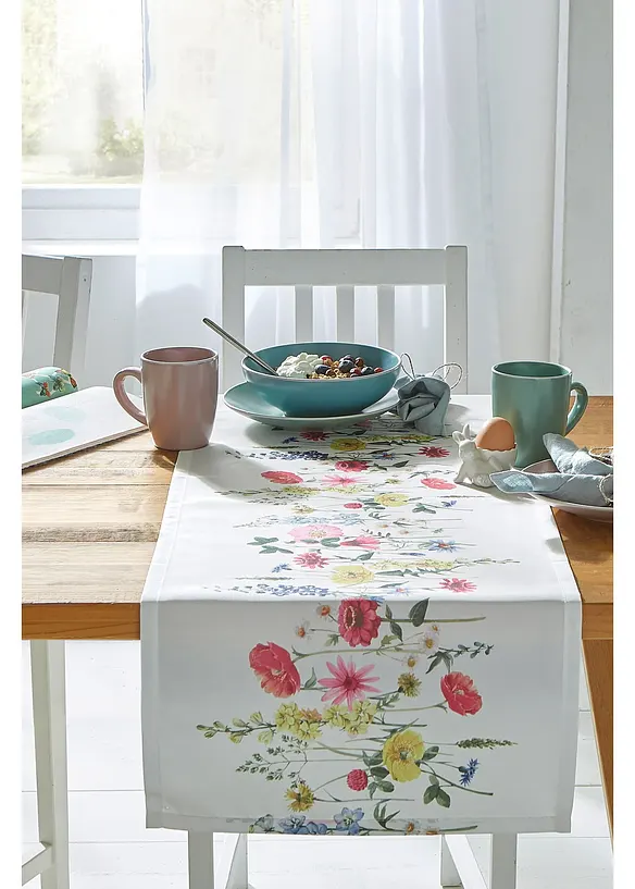 Bordsl&ouml;pare med blommotiv, bonprix