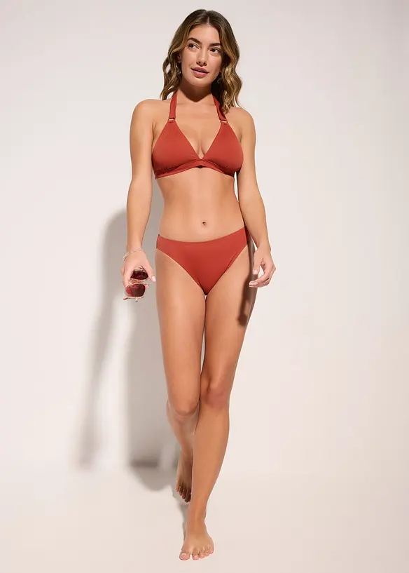 Halterneckbikini med ringar (2 delar), bonprix