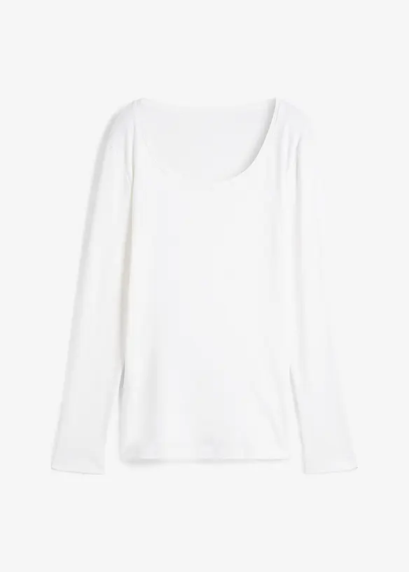 L&aring;ng&auml;rmad topp i ekologisk bomull, bonprix