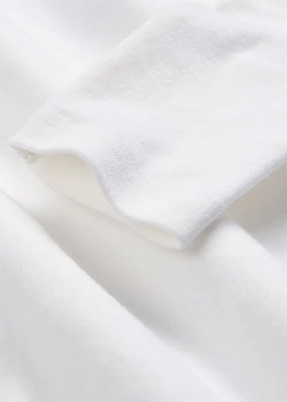 L&aring;ng&auml;rmad topp i ekologisk bomull, bonprix