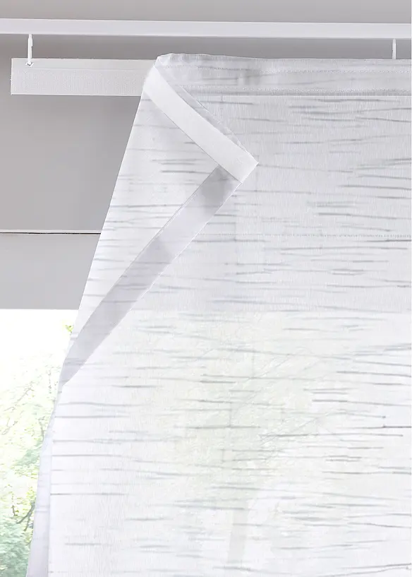 Panelgardin med linnelook (1-pack), bonprix