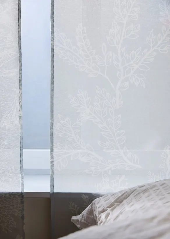 Panelgardin med blomm&ouml;nster (1-pack), bonprix