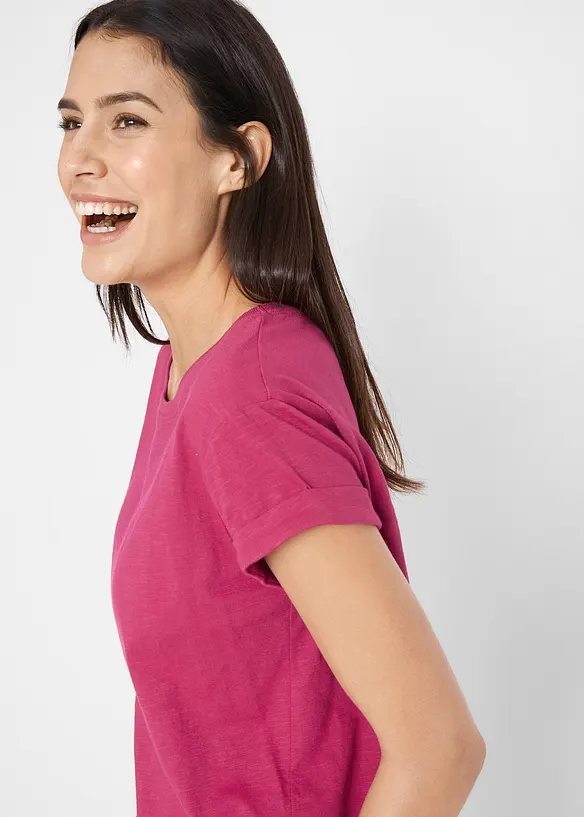 Kort&auml;rmad topp i fyrkantig modell, bonprix