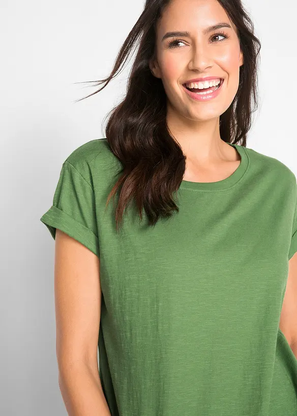 Kort&auml;rmad topp i fyrkantig modell, bonprix