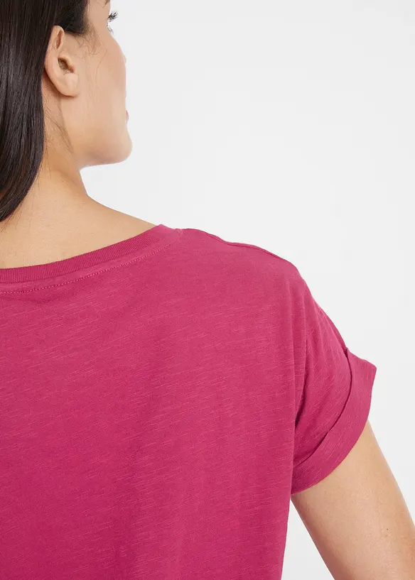 Kort&auml;rmad topp i fyrkantig modell, bonprix