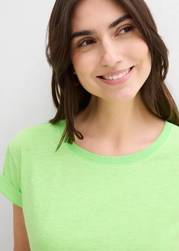 Kort&auml;rmad topp i fyrkantig modell, bonprix