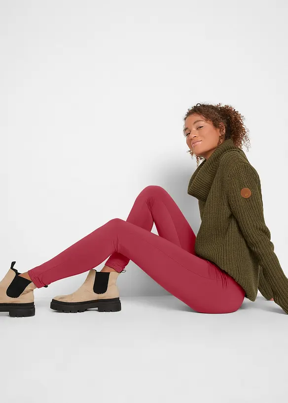 Termoleggings med res&aring;rmidja, bonprix