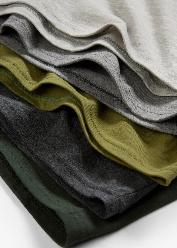 Linne med mjuk bomull (5-pack), bonprix