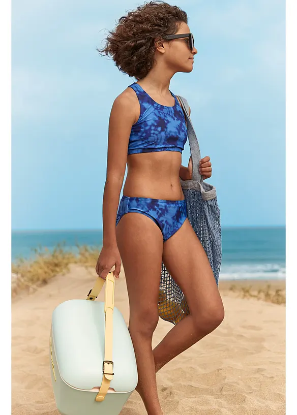 Batikm&ouml;nstrad bikini f&ouml;r barn (2 delar), bonprix