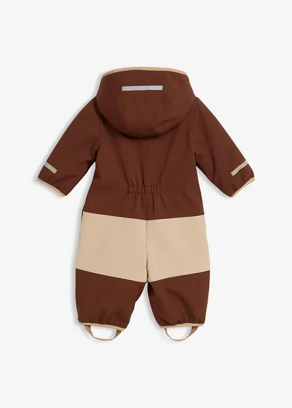 Overall i softshell med teddyfleece och huva, bonprix