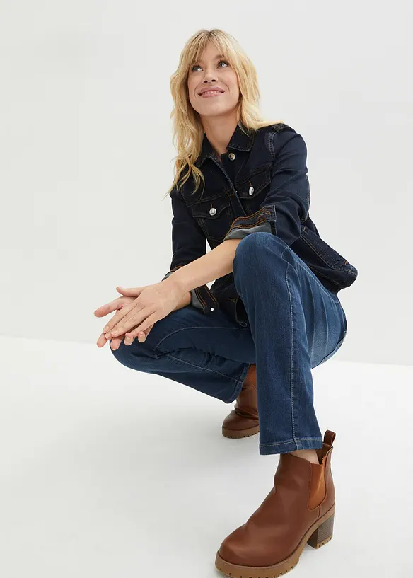 Stretchjeans Straight Mid Waist, bonprix