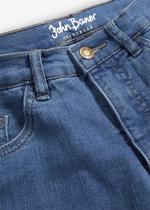 Stretchjeans Straight Mid Waist, bonprix