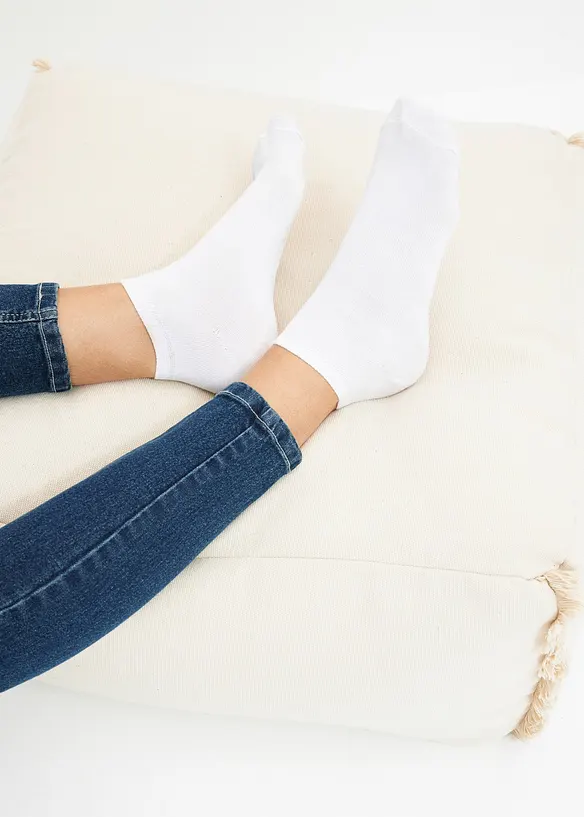Ankelstrumpor med ekologisk bomull (20-pack), bonprix