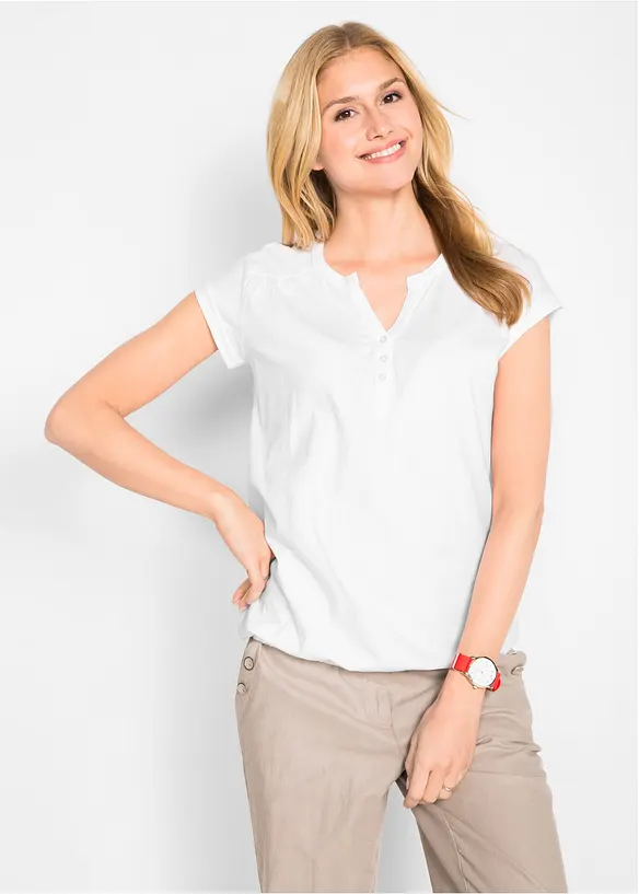 Bomullstopp, kort&auml;rmad, bonprix