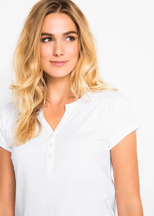 Bomullstopp, kort&auml;rmad, bonprix