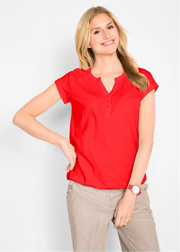 Bomullstopp, kort&auml;rmad, bonprix