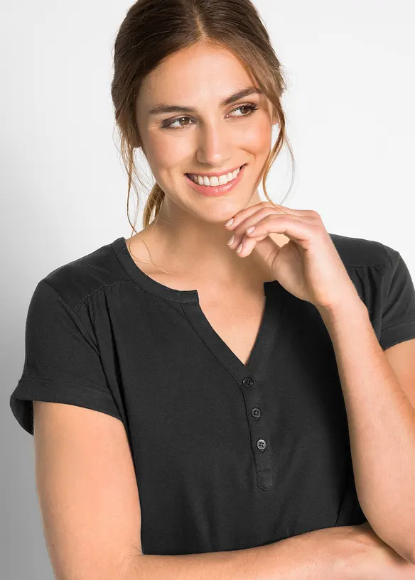 Bomullstopp, kort&auml;rmad, bonprix