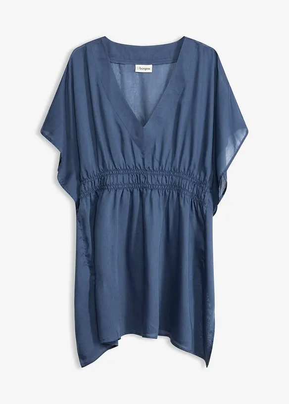 Transparent strandtunika med V-ringning, bonprix