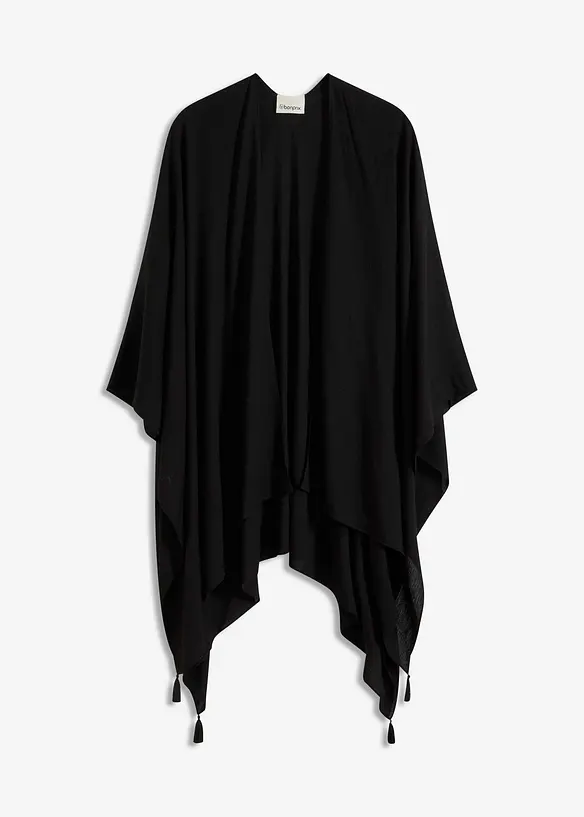 Tunn sommarponcho av viskos, bonprix