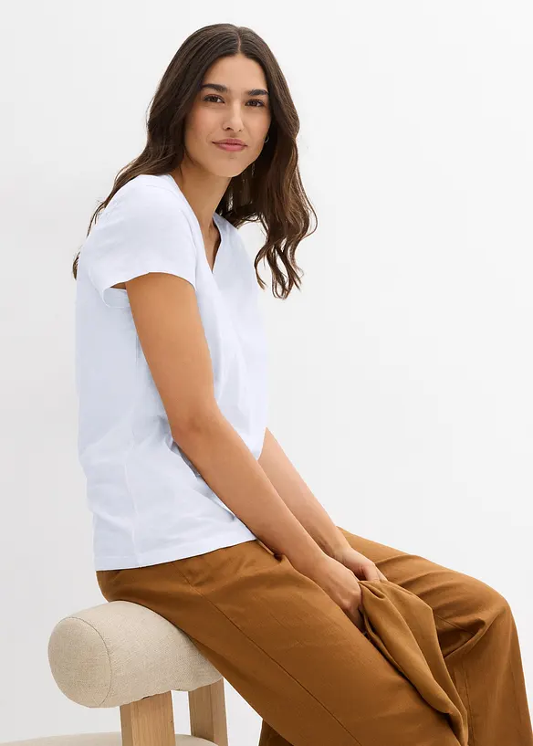 T-shirt i ren ekologisk bomull (2-pack), bonprix