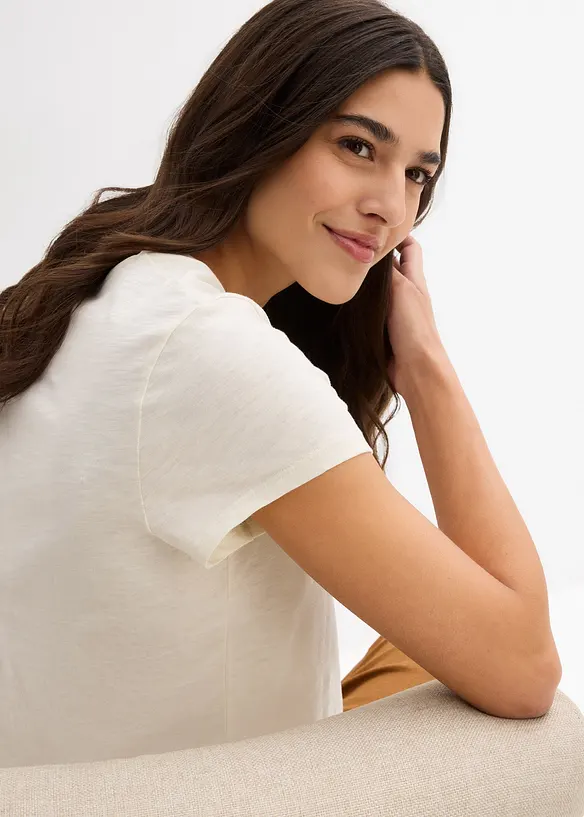 T-shirt i ren ekologisk bomull (2-pack), bonprix