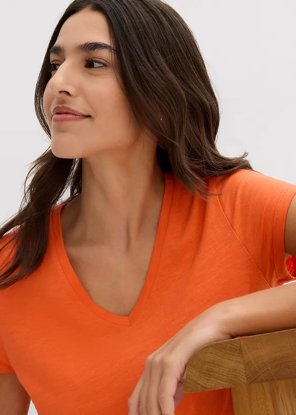 T-shirt i ren ekologisk bomull (2-pack), bonprix