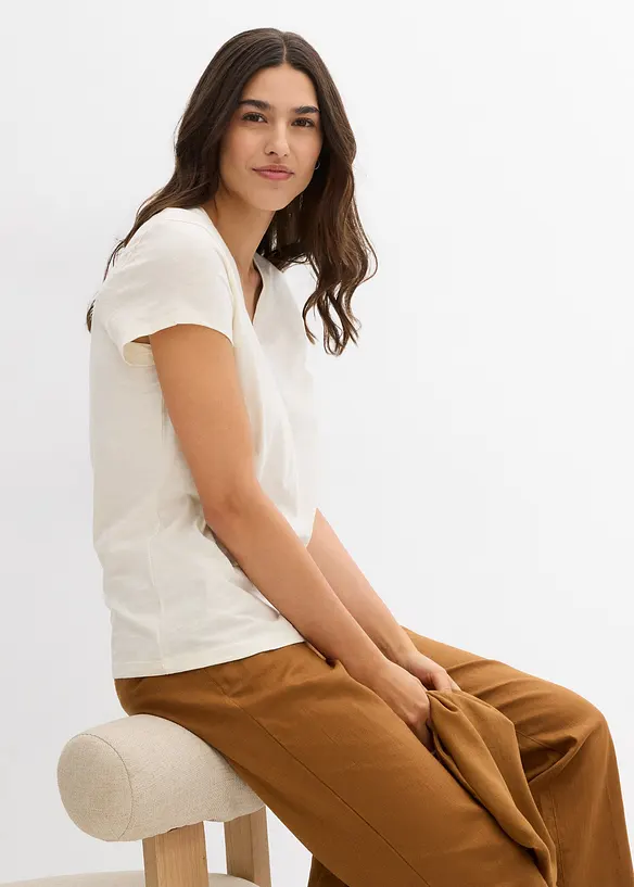 T-shirt i ren ekologisk bomull (2-pack), bonprix