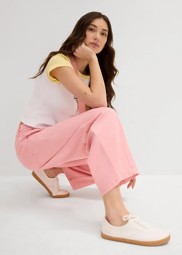 Twillbyxa av elastisk bomullsmix, bonprix