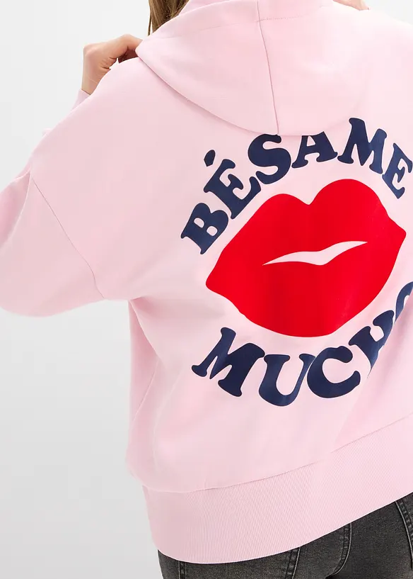 Oversizesweatshirt med huva, bonprix