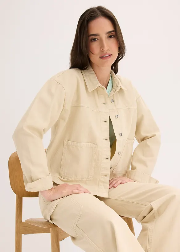 Blusjacka i ren bomull, bonprix