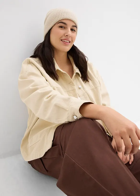 Blusjacka i ren bomull, bonprix