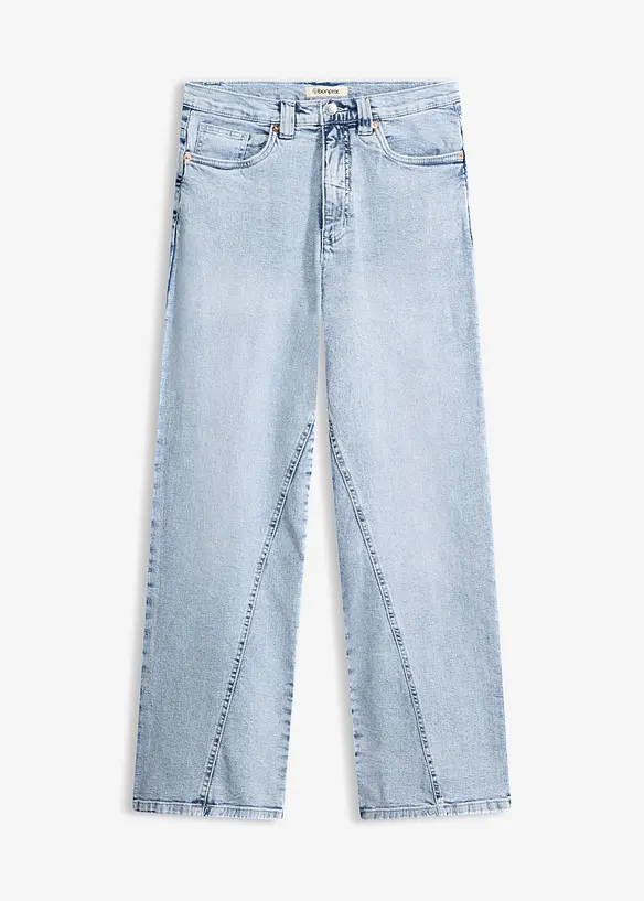 Jeans med vida ben, High Waist, bonprix