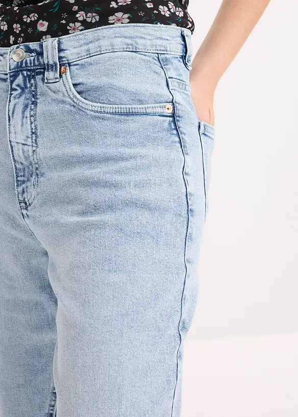 Jeans med vida ben, High Waist, bonprix