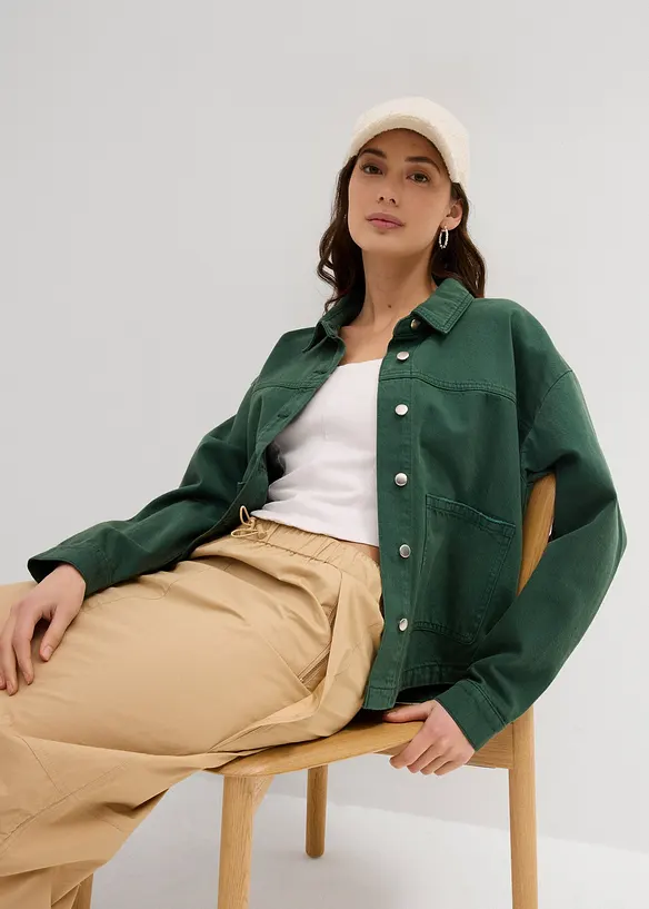 Blusjacka i ren bomull, bonprix